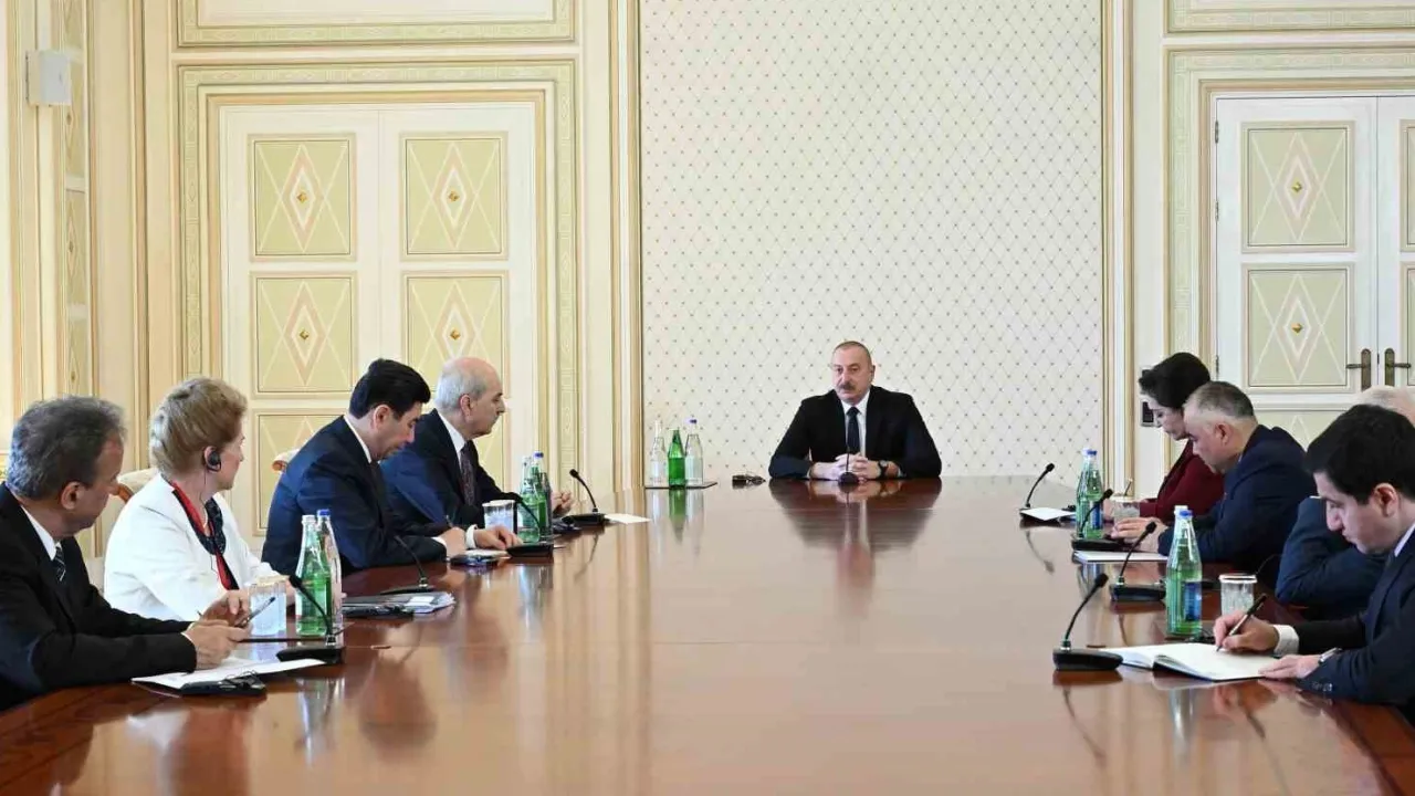 Aliyev, TBMM Başkanı Kurtulmuş’u Kabul Etti