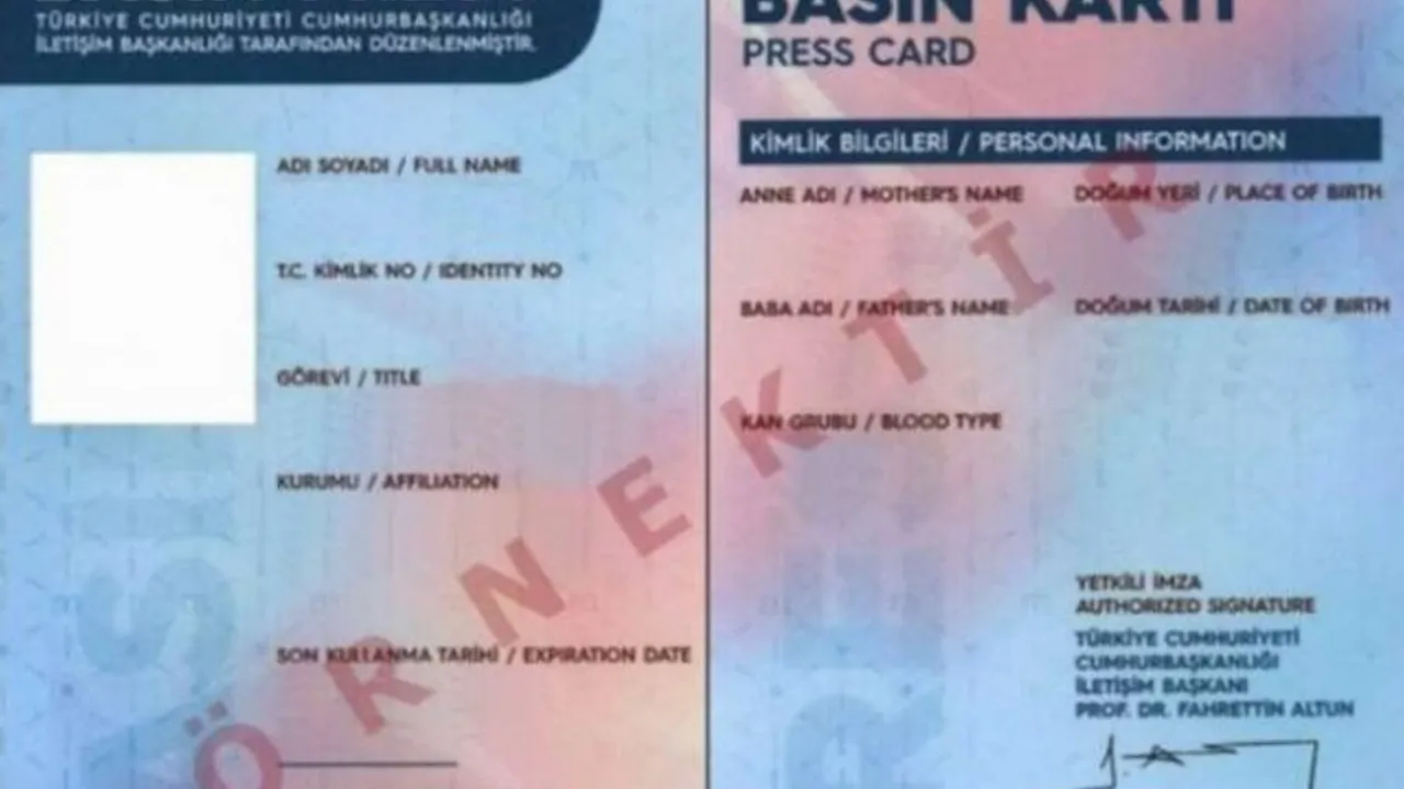 Basın Kartı Yönetmeliği'nde Değişiklik Resmi Gazete'de