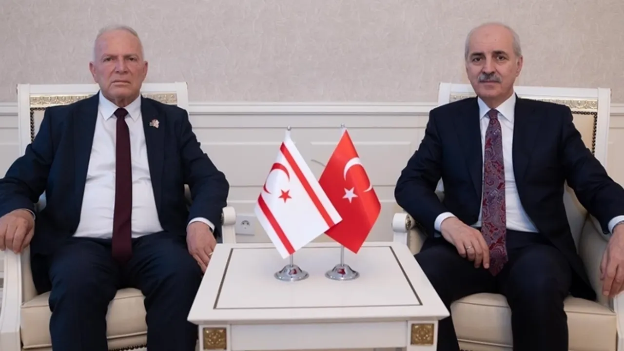 TBMM Başkanı Kurtulmuş, KKTC Cumhuriyet Meclisi Başkanı İle Görüştü