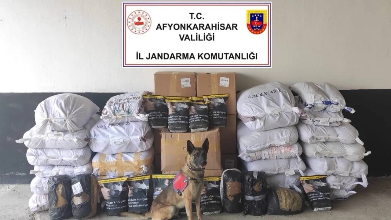 848 kilogram kaçak tütün ele geçirildi