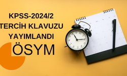 KPSS-2024/2 Tercih Kılavuzu Yayımlandı