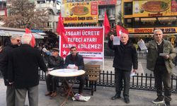 Balıklı Parkta Maaş Zamları Protestosu