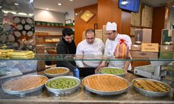 Gaziantepli baklavacılar "Yılın Kareleri" oylamasına katıldı