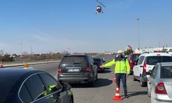 Cayrokopter destekli denetimlerde 5 araç trafikten men edildi