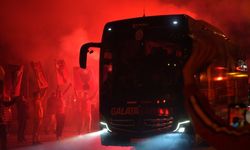 Galatasaray'a, Gaziantep'te coşkulu karşılama