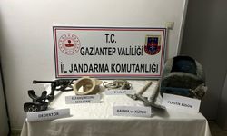 Gaziantep'te kaçak kazı yapan 2 şahıs yakalandı