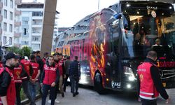 Galatasaray, Gaziantep'te coşkuyla karşılandı
