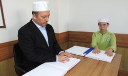 Gaziantep'te görme engelli depremzede genç hafız oldu