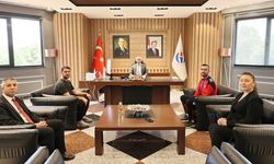 Avrupa şampiyonu Osman Ertürk’ten Rektör Doğan’a ziyaret