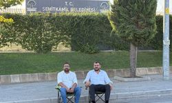 Şehitkamil Belediyesi önünde oturma eylemi