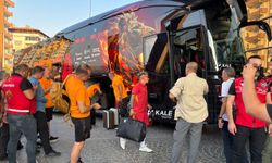 Galatasaray'a, Gaziantep'te coşkulu karşılama