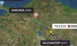 Gaziantep uçağında yangın paniği