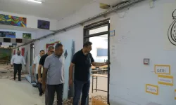 Gaziantep’te okullar yenileniyor Müdür Kılınç çalışmaları yerinde inceledi