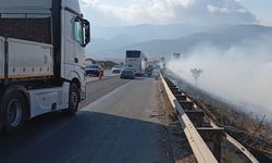 TAG Otoyolu’nda örtü yangını söndürüldü