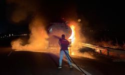 TAG Otoyolu’nda dumanlar yükseldi