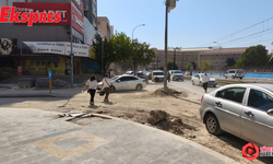 Gaziantep’te ağır aksak kaldırım çalışması