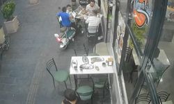 Gaziantep’te elektrikli bisiklet lokantaya daldı
