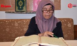 70 yaşında azmiyle Kur'an-ı Kerimi öğrendi
