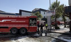 Küsget Sanayi Sitesinde korkutan yangın