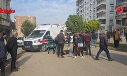 Minibüse çarpan motosikletli yaralandı