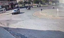 Gaziantep’te trafik kazası güvenlik kamerasına yansıdı
