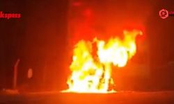 İşçi servisinde korku dolu anlar: Servis küle döndü