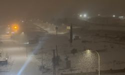 Gaziantep’te beklenen kar yağışı başladı