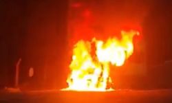 İşçi servisinde korku dolu anlar: Servis küle döndü