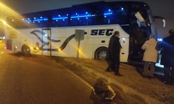 VİDEO | Gaziantep seferindeki otobüs Aksaray’da kaza yaptı