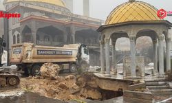 Gaziantep’te sağanak alarmı: Avlu çöktü