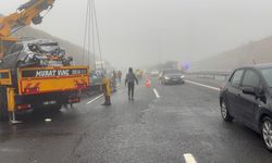 Kazanın ardından yol yeniden trafiğe açıldı