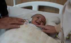 4 saat süren operasyonla Talha bebek sağlığına kavuştu
