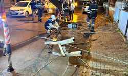 Gaziantep’te fırtına elektrik hatlarını vurdu