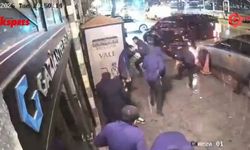 Lüks mekana silahlı saldırı güvenlik kamerasında