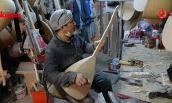 Gaziantep’te 35 yıldır aynı atölyede saz üretiyor