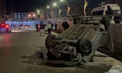 Gaziantep’te otomobil takla attı: 2 yaralı