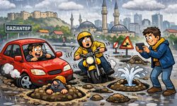 Gaziantep’te yollar köstebek yuvasına döndü