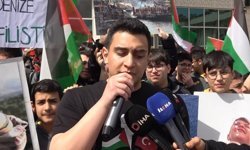 Öğrenciler İsrail’in idam kararına tepki gösterdi