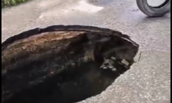 Gaziantep'te yol çöktü