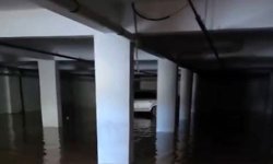 Fırtınada otoparklar kullanılamaz hale geldi