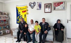 Jandarma’dan şehit aileleri ve gazilere bayram ziyareti