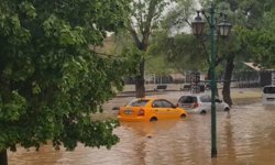 Gaziantep’te Alleben deresi taştı