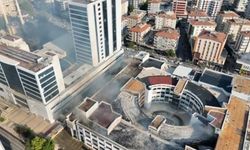 Gaziantep'te çatı yangınını İHA ekipleri tespit etti