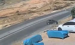 Gaziantep'te kontrolden çıkan araç menfeze uçtu