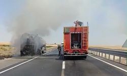 Mardin’de yanan tanker kullanılamaz hale geldi