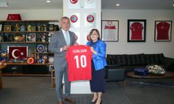 Fatma Şahin, TFF Başkanı Hacıosmanoğlu'nu ziyaret etti