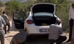Sincik-Kahta yolunda otomobil şarampole girdi