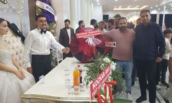 Gaziantep’te düğünde ilginç hediye şaşırttı