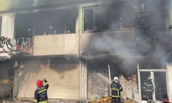 KÜSGET'teki ayakkabı atölyedesinde yangın paniği