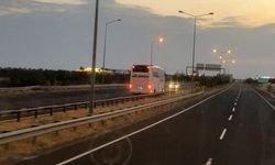 Şanlıurfa-Gaziantep Otoyolu'nda korkutan görüntü